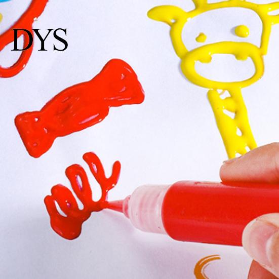 3D Graffiti Stifte für DIY Projekte 6 Farben Popcorn Stifte, Relief Kunststift, Aufgeblasene Bastelmaterialien Kinder Zeichenkarten, Bastelarbeiten, Arbeiten auf verschiedenen