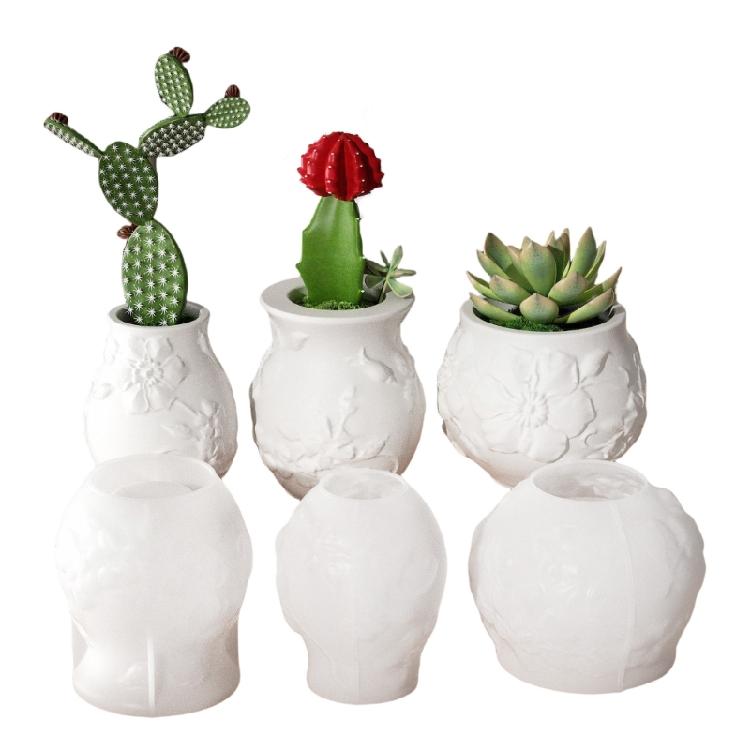 Elegant Vine Shaped Sturdy Silicone Flower Pots Mould Tool Must Have Accessory for Home Use Resin Art Enthusiasts