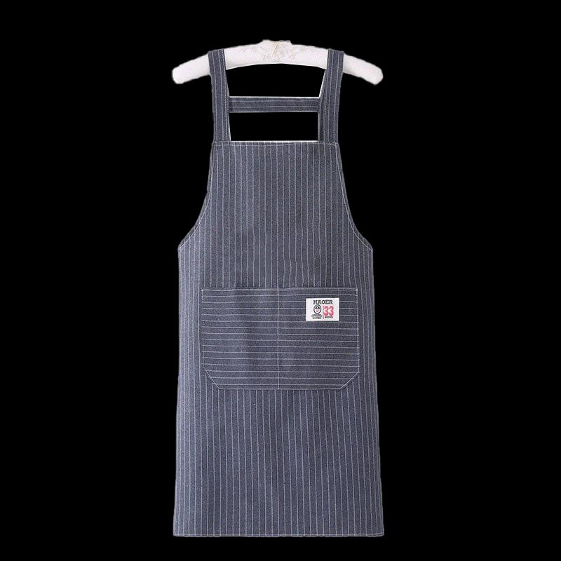 Striped Cotton Kitchen Apron
