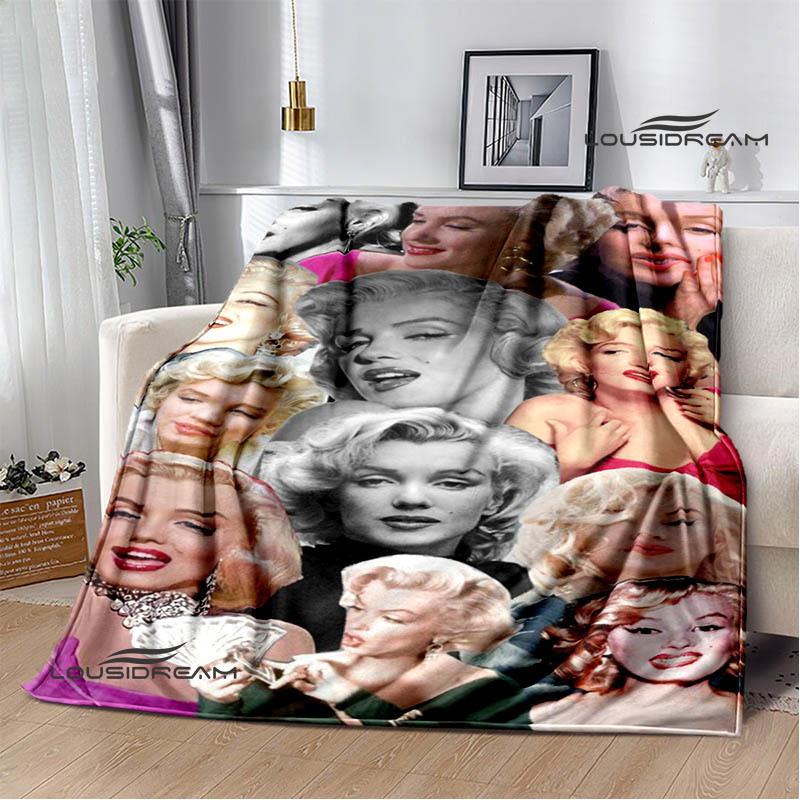 Marilyn Monroe Printed blankets picnic blanket Warm Flannel blankets Soft and comfortable blanket bed linings Birthday Gift