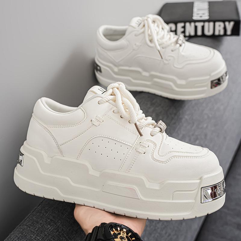 

22 handsome round head elastic commuter dad shoes personality temperament high street sports shoes 39 белый