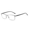 Men Myopia Glasses Anti Blue Light Reading Glasses Full Frame Stainless Steel Business Myopia Glasses with Degree 0 To -6.0