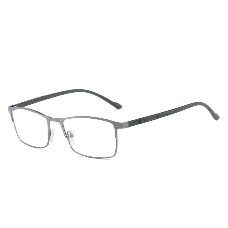 Men Myopia Glasses Anti Blue Light Reading Glasses Full Frame Stainless Steel Business Myopia Glasses with Degree 0 To -6.0