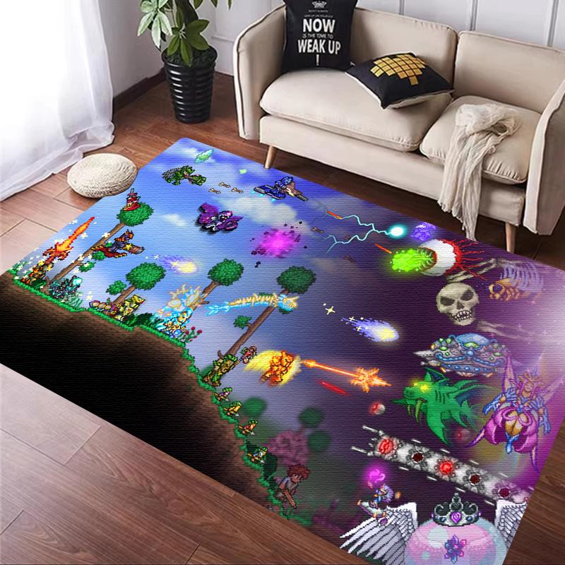 Juego Sandbox T-Terraria Alfombra Cocina Felpudo Entrada Decoración Suelo Dormitorio Alfombra Sala de Estar Baño Alfombras Antideslizantes