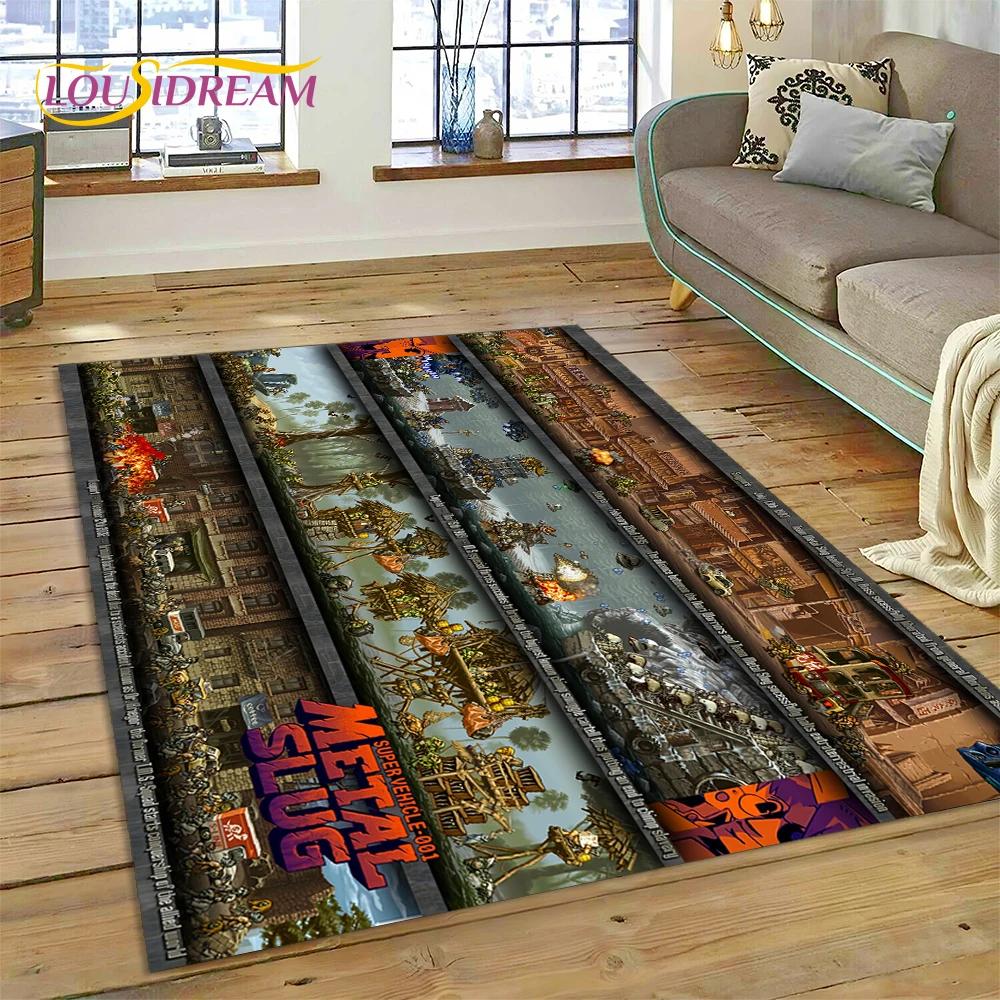 Metal Slug Retro Game Cartoon Customized Carpet Rug for Bedroom Living Room Home Sofa Decoration,Kid Play Large Decor Floor Mat