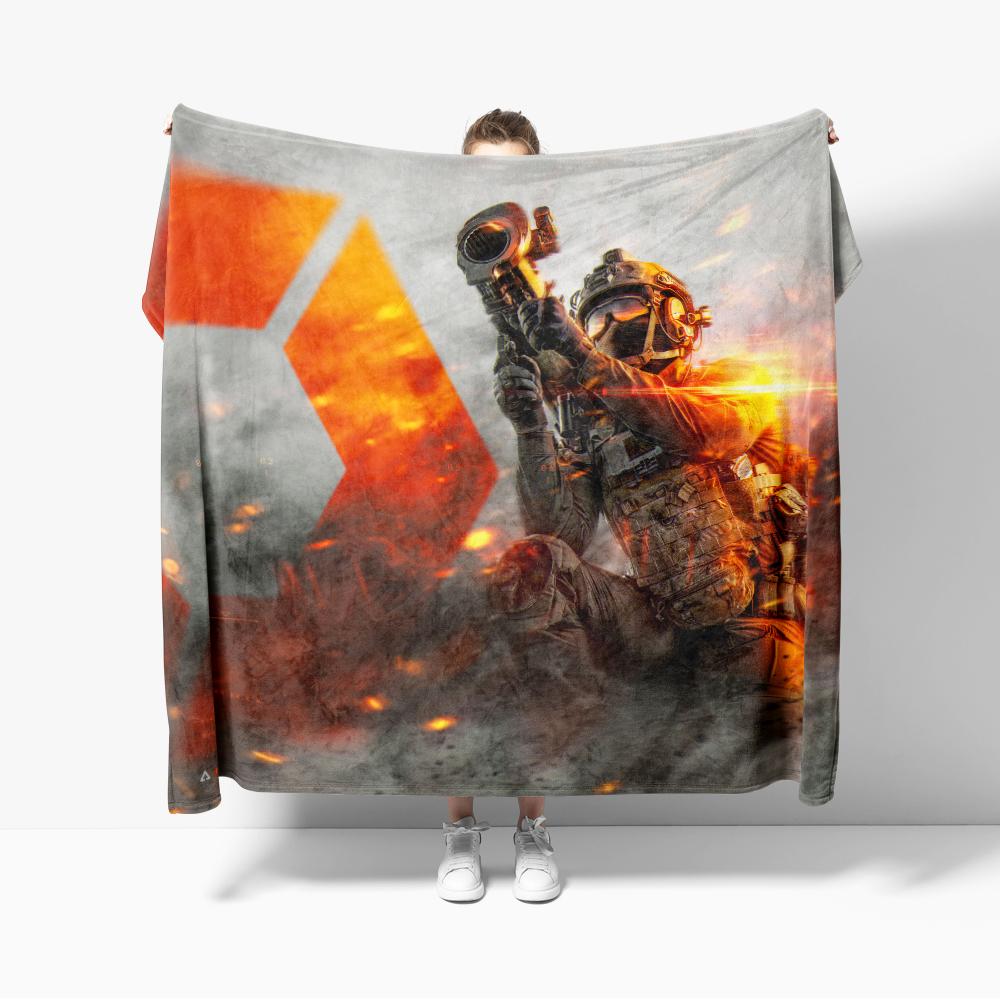 Battlefields 6 Flannel Blanket for Sofa Decoration Film Blanket Fps Games Throw Blankets For Bed 75x90cm