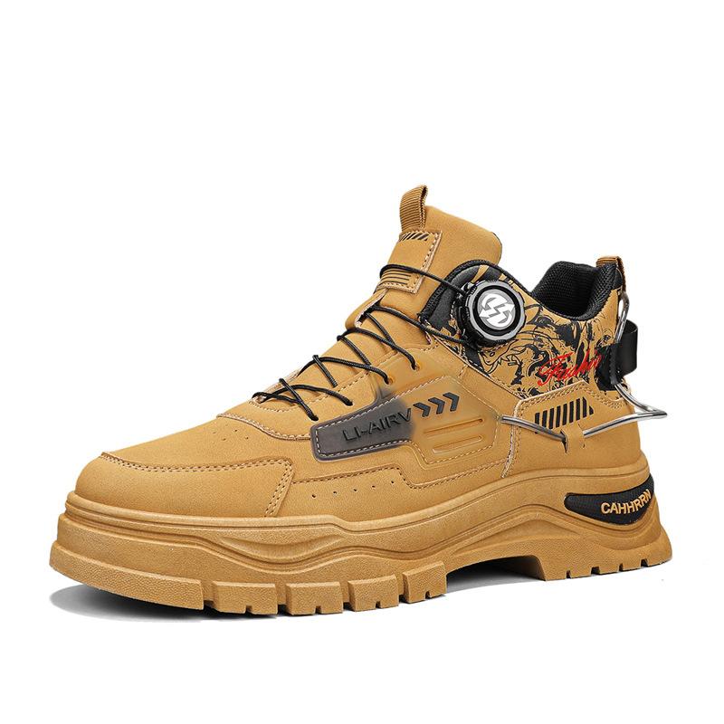 High-top men's shoes new in autumn and winter, men's casual shoes fashionable outdoor Martin boots retro shoes