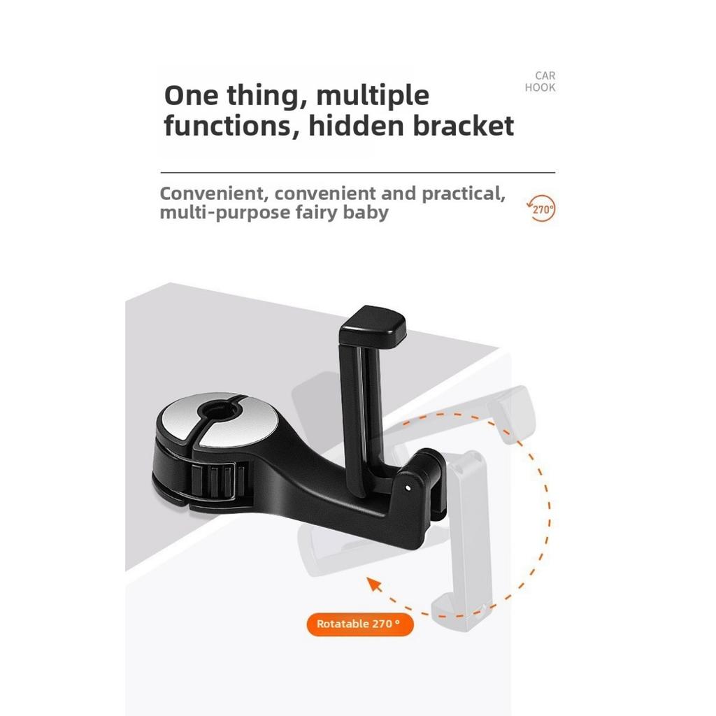 1 Adjustable Car Seat Phone Holder, with Headrest Mounting Seat - Made of Durable ABS Material, Waterproof, Car Compatible, Suitable for Safe Grip
