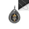 Necklace Water Drop Shaped Ethnic Style Auspicious Simple Simple Pendant for Men and Women