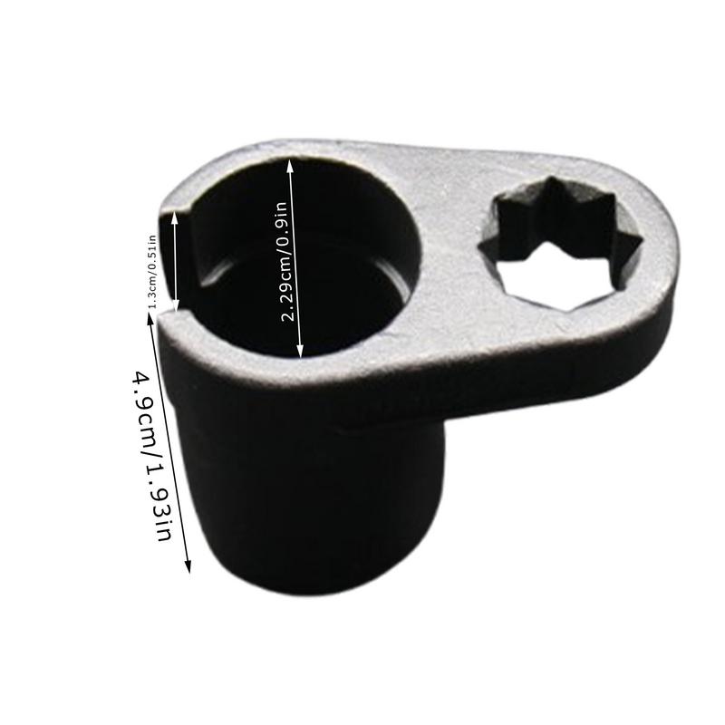 Offset Oxygen Sensor Socket 3/8 Inch 2/1 Inch Drive Oxygen Sensor Tool Offset 6-Point Oxygen Sensor Socket Portable Sensor