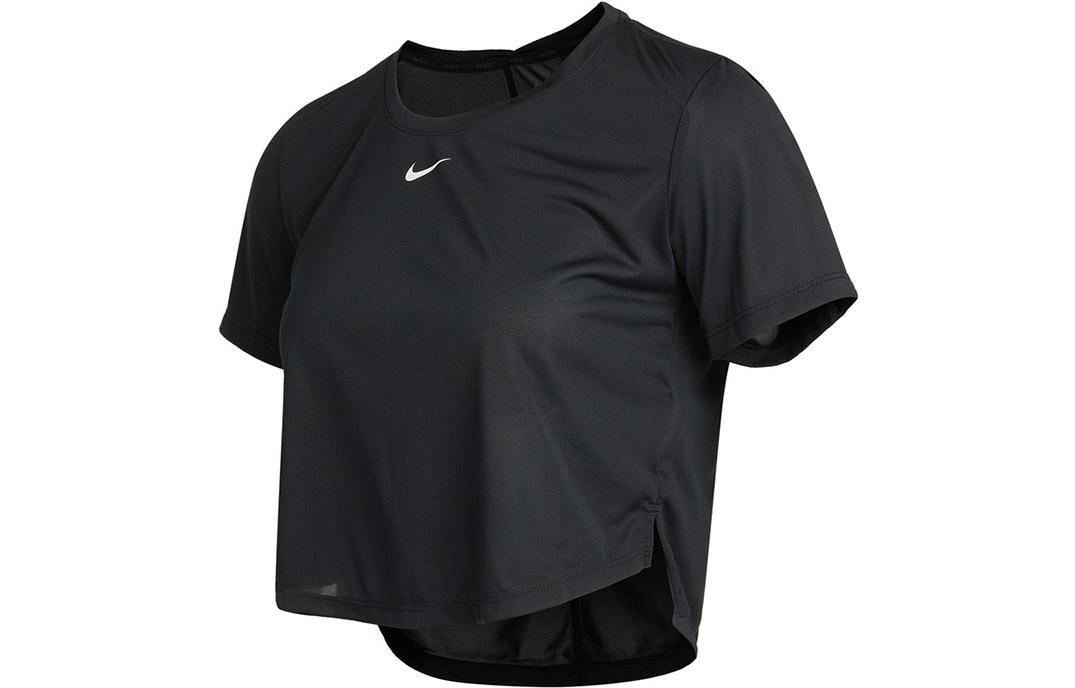 

Nike Crop Tops Women s Black Crew Neck Moderate DD4955-010 M