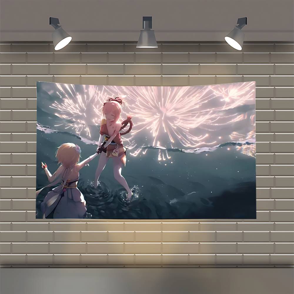 Yoimiya Genshin Impact Anime Girl Flag Flags Personalized Items Flags For Bedrooms Home Tapestry