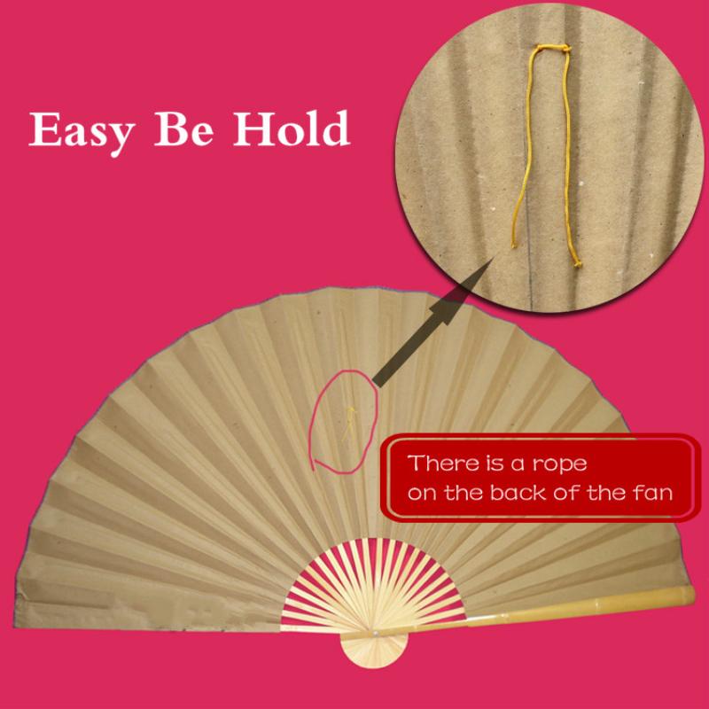 Chinese Large Wall Mount Fans Photography Props Decorative Folding Paper Fan Home Office Decorative Fan Living Room Hanging Fans