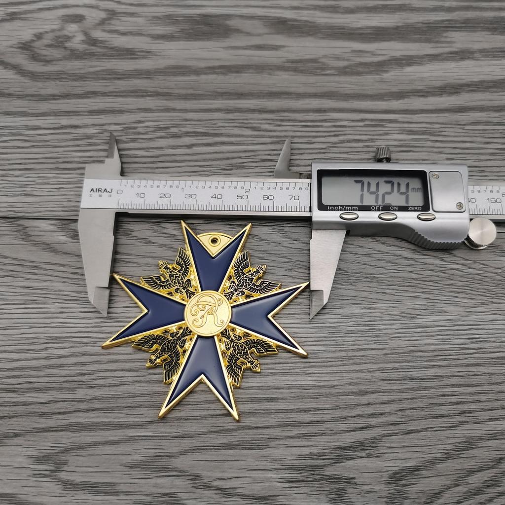 German Black Hawk Medal, Blue Knight Medal, Necklace Pendant, Enamel Commemorative Medal