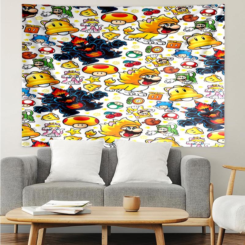 Princess Peach Adventure Tapestry Hanging for Bedroom,Livingroom, Playroom,Decor Art Room Wall Tapestry Holiday and Birthday Gifts