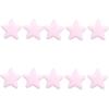 10Pcs 6.5CM Colorful Plush Star Appliques For Handmade Bag Garment Shoe Decoration Hair Accessories and Sewing Craft