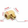 M6 M8 M10 1/8" BSP Male Female Elbow 90 Degree Block Brass Pipe Fitting Connector For Compreesion Fitting Oil Lubrication