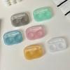 1 peça Caixa de Lentes de Contato Ins Portátil Transparente Caixa Companheira Minimamente Integrada Estojo de Lentes de Contato de Viagem para Meninas com Pinça