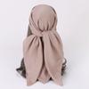 91cm solid color cotton-linen scarf headscarf, vintage square scarf, gauze scarf, shawl, breathable headscarf, women's wholesale