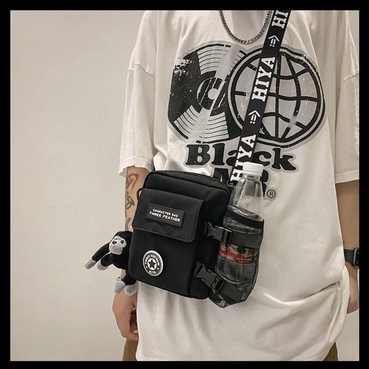 2022 Korean Style Unisex Nylon Crossbody Bag - Trendy, Lightweight, Casual Shoulder Bag for Men and Women