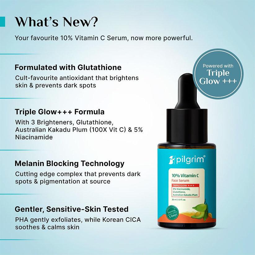 Pilgrim 10% Vitamin C Serum, 30ml Each (Pack of 2)