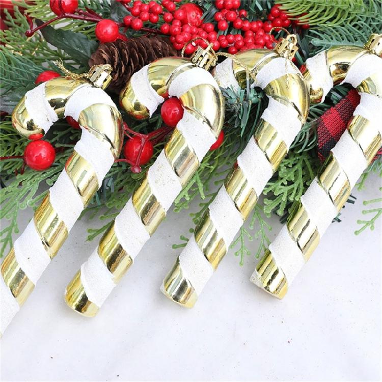 Decorative Accessories Candy Canes Ornament Durable Plastic Christmas Tree Decorations For Holiday Homes Party