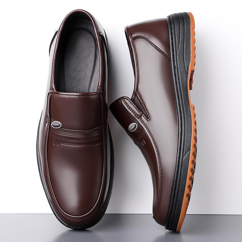 Fashion British Solid Color Fashion Soft Leather Shoes for Men Spring Summer New Designer Loafers Male Hallow Breathable Dress Shoes Man