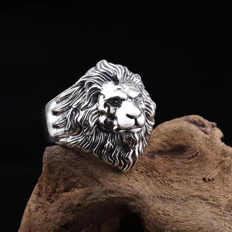 The King Of Beasts Lion Ring Male Domineering Operation Can Adjust The Trend Ring 