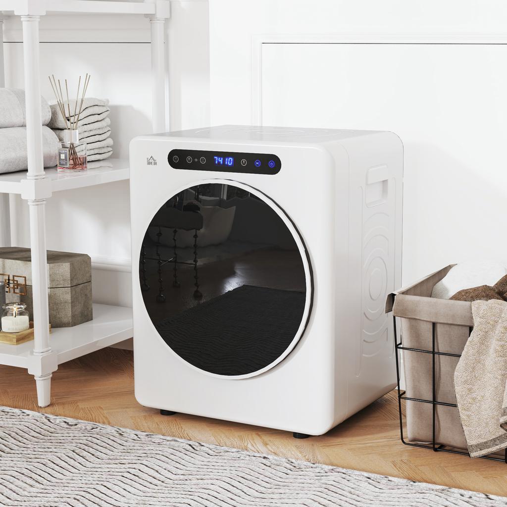 Tumble Dryer, 6 Programs, 40-60 Degrees C, 5 Kg Capacity, Compact, Touch Control, White