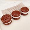 Silicone Muddy Hand-Feel Chocolate Sandwich Biscuit Squeeze Toy - Slow Rebound Decompression Toy