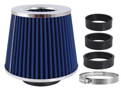 Air Filter Cone 155x130x120 Mm, Blue/chrome, Adapters: 60, 63, 70mm