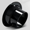 High Quality ABS Exhaust Duct Connector Flange Black Round Bevel Flange Adapter 50-160mm Pipe Air Vent Connector Kitchen