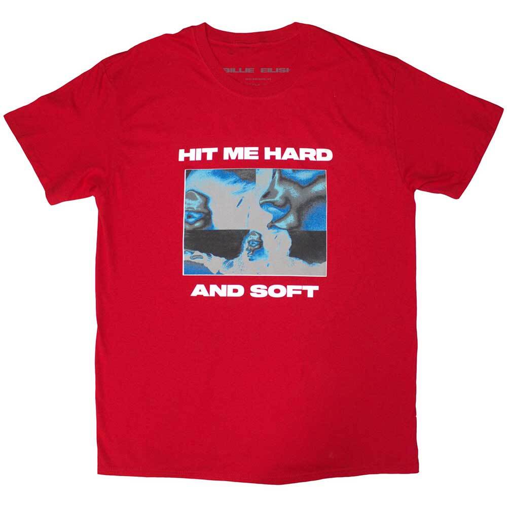 Billie Eilish Hit Me Hard And Soft Negative T-Shirt Red New Unisex T-Shirt XXXL
