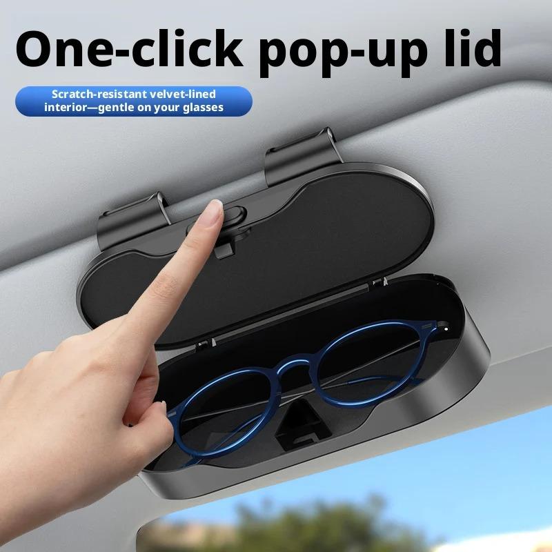 Samochodowy Uchwyt na Okulary do Osłony Przeciwsłonecznej Wysokiej Klasy Pudełko na Prezent na Okulary Przeciwsłoneczne Dla Volvo Rdesign Polestar AWD V50 S60 XC60 S40 XC40 XC90 V60 S80 S90