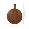 Planche à Pizza avec Poignée Ronde en Bois Naturel pour Cuisiniers Amateurs, Hôtes