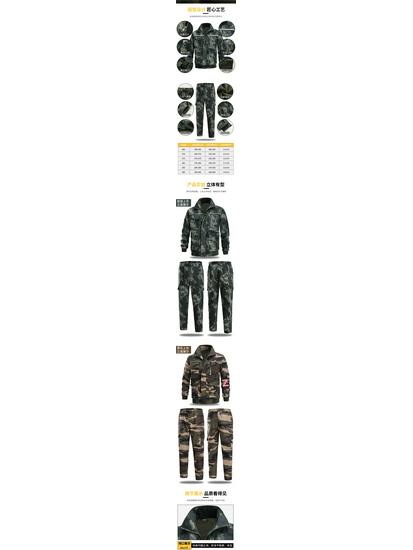 Men's Winter Camouflage Workwear Suit - Cotton, Thick, Fleece-Lined, Warm, Wear-Resistant Labor Protection Outfit.