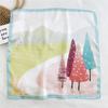 53cm Silk Square Scarf for Women: Elegant Korean Design for Spring, Summer, Autumn - Fashionable Digital Print Headscarf