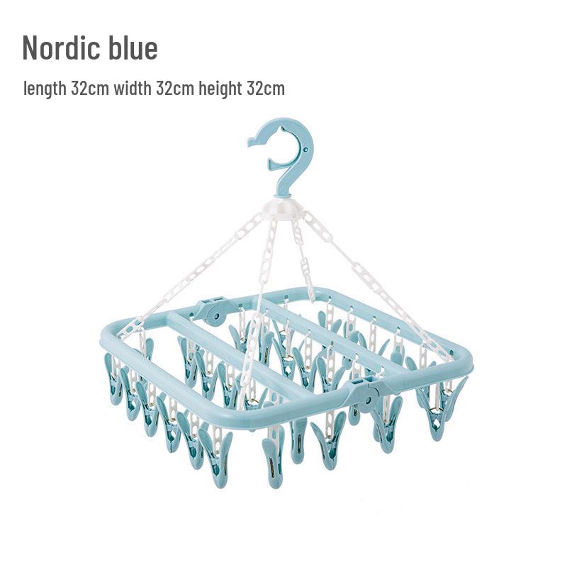 

Складная многофункциональная вешалка для одежды и сушилка для носков и нижнего белья