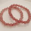 Natural Crystal Bracelet Strawberry Crystal Bracelet. Bangles Women Fashion Jewelry Accessories Gift