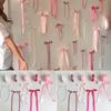 Ribbon Bow Wall Backdrop Pink Blue White Satin Bow Wall Decor for Bridal Shower Wedding Bachelorette Birthday Baby Shower Decor