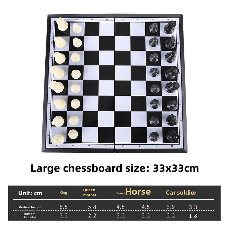 Foldable Magnetic Chess Set: Compact Chessboard for Children's Parent-Child Entertainment and Puzzle Fun