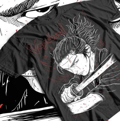 Samurai Manga Aesthetic Tee, Musashi Miyamoto Shirt, Unisex Cotton T-Shirt,