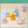 Sea Animal Starfish Octopus Whale Plush Toy With Short Plush Material For Backpack Decoration And Children