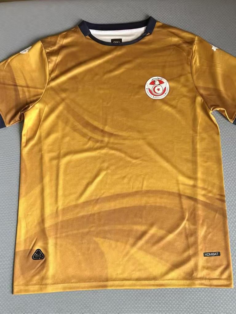 2526 Versiune Fan Tunisia: Tricou cu mânecă scurtă, cu uscare rapidă și respirabil, pentru Acasă, Deplasare, A Doua Deplasare și Antrenament