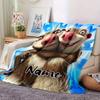 Ice Age Scrat And Sid Flannel Blanket With Customizable Name Comfortable In All Seasons Suitable For Sofas Beds Travel Camping And Office Decoration