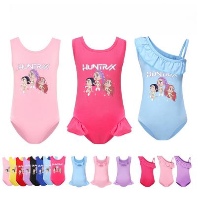 5044 Kids Girls Rumi Mira Zoey Print Swimsuit Swimming One-piece Bodysuit Swimwear