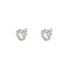 Super flash small butterfly zircon ear buckle women's design earrings, Dongdaemun trendy ears, Korea