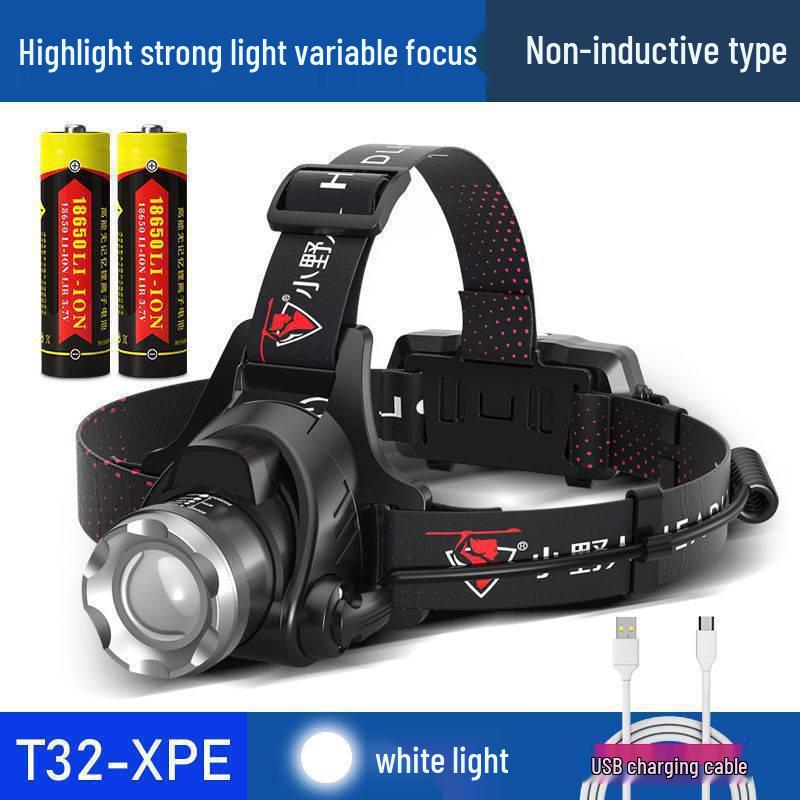 Rechargeable Headlamp: Super Bright, Head-Mounted Flashlight for Outdoor Night Fishing