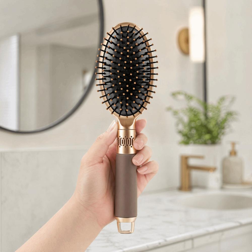 Oval Shape Detangling Brush Gasbag Cushion Oval Hair Comb For Curly Hair Scalp Care Brush Home Use