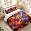 Bedding Set 1 Duvet Cover 2 Pillowcases AC Milan Print Bedroom Home Decoration